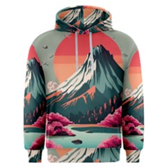 Mountain Landscape Sky Fuji Nature Men s Overhead Hoodie by Cendanart