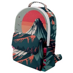 Mountain Landscape Sky Fuji Nature Flap Pocket Backpack (small)