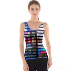 Vintage Cassette Music Old Record Retro Tape Women s Basic Tank Top