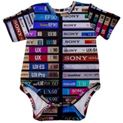 Vintage Cassette Music Old Record Retro Tape Baby Short Sleeve Bodysuit