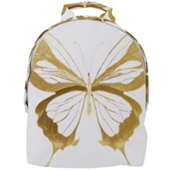 Simulated Gold Leaf Gilded Butterfly Mini Full Print Backpack