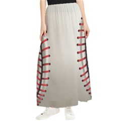 Baseball Maxi Chiffon Skirt by Ket1n9