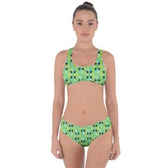 Alien Pattern- Criss Cross Bikini Set by Ket1n9