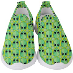 Alien Pattern- Kids  Slip On Sneakers by Ket1n9