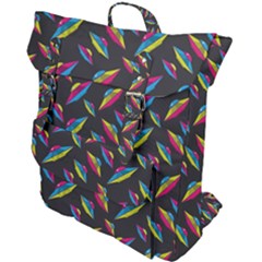 Alien Patterns Vector Graphic Buckle Up Backpack by Ket1n9