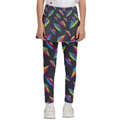 Alien Patterns Vector Graphic Kids  Skirted Pants by Ket1n9