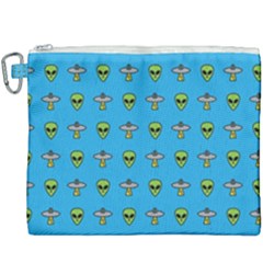 Alien Pattern Canvas Cosmetic Bag (xxxl) by Ket1n9
