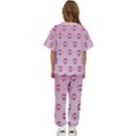 Alien Pattern Pink Kids  T-Shirt and Pants Sports Set View4