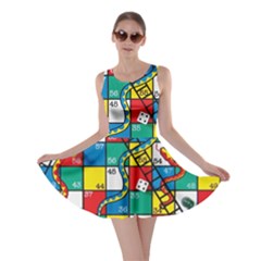 Snakes And Ladders Skater Dress by Ket1n9