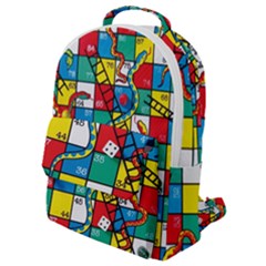 Snakes And Ladders Flap Pocket Backpack (small)