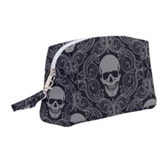 Dark Horror Skulls Pattern Wristlet Pouch Bag (medium) by Ket1n9