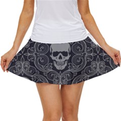 Dark Horror Skulls Pattern Women s Skort