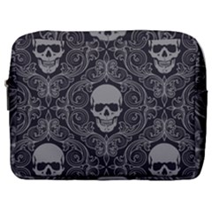 Dark Horror Skulls Pattern Make Up Pouch (large) by Ket1n9