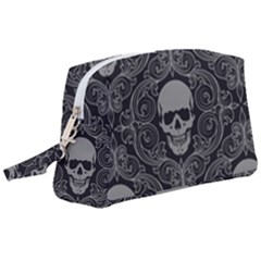 Dark Horror Skulls Pattern Wristlet Pouch Bag (large) by Ket1n9