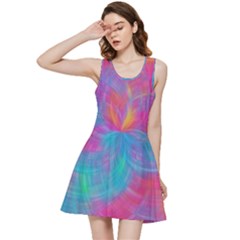 Abstract Fantastic Ractal Gradient Inside Out Racerback Dress