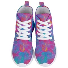 Abstract Fantastic Ractal Gradient Women s Lightweight High Top Sneakers