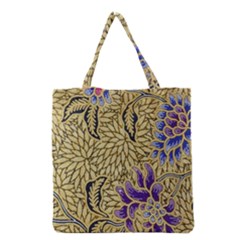 Traditional Art Batik Pattern Grocery Tote Bag by Ket1n9