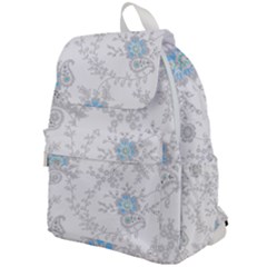 Traditional Art Batik Flower Pattern Top Flap Backpack by Ket1n9