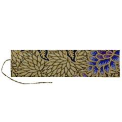 Traditional Art Batik Pattern Roll Up Canvas Pencil Holder (l) by Ket1n9