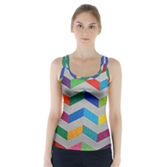 Charming Chevrons Quilt Racer Back Sports Top by Ket1n9