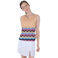 Chevrons Patterns Colorful Stripes Women s Sleeveless Sports Top