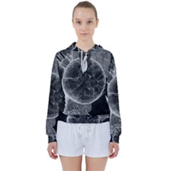 Space Universe Earth Rocket Women s Tie Up Sweat by Ket1n9