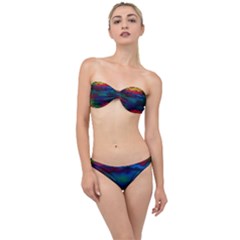 Watercolour Color Background Classic Bandeau Bikini Set