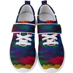 Watercolour Color Background Men s Velcro Strap Shoes by Ket1n9