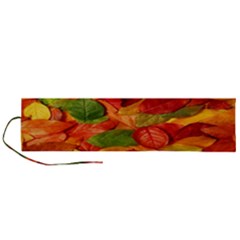 Leaves Texture Roll Up Canvas Pencil Holder (l) by Ket1n9