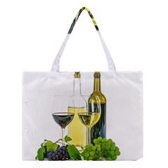 White Wine Red Wine The Bottle Medium Tote Bag by Ket1n9