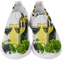 White Wine Red Wine The Bottle Kids  Slip On Sneakers by Ket1n9