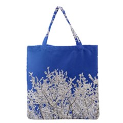Crown Aesthetic Branches Hoarfrost Grocery Tote Bag by Ket1n9