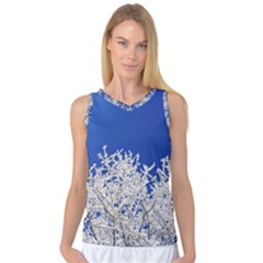 Crown Aesthetic Branches Hoarfrost Women s Basketball Tank Top by Ket1n9