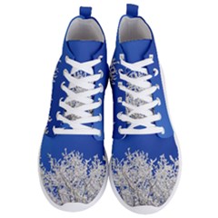 Crown Aesthetic Branches Hoarfrost Men s Lightweight High Top Sneakers