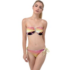 California Sea Ocean Pacific Twist Bandeau Bikini Set by Ket1n9