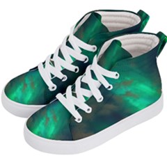 Northern-lights-plasma-sky Kids  Hi-top Skate Sneakers by Ket1n9