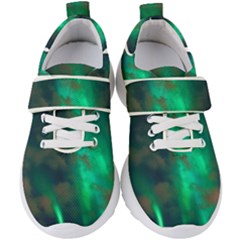 Northern-lights-plasma-sky Kids  Velcro Strap Shoes by Ket1n9