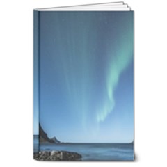 Aurora Borealis Lofoten Norway 8  X 10  Hardcover Notebook by Ket1n9