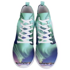 Aurora Borealis Alaska Space Men s Lightweight High Top Sneakers