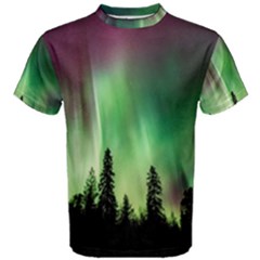 Aurora Borealis Northern Lights Men s Cotton T-Shirt