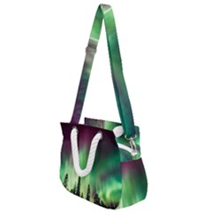 Aurora Borealis Northern Lights Rope Handles Shoulder Strap Bag