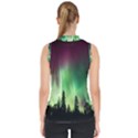 Aurora Borealis Northern Lights Mock Neck Shell Top View2