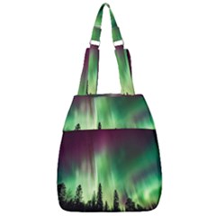 Aurora Borealis Northern Lights Center Zip Backpack