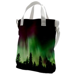 Aurora Borealis Northern Lights Canvas Messenger Bag