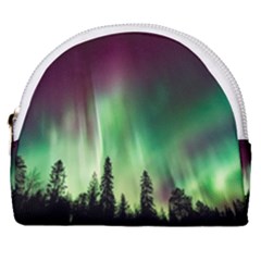 Aurora Borealis Northern Lights Horseshoe Style Canvas Pouch