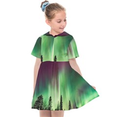 Aurora Borealis Northern Lights Kids  Sailor Dress