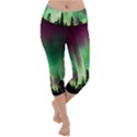 Aurora Borealis Northern Lights Lightweight Velour Capri Yoga Leggings View1