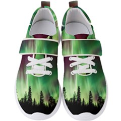 Aurora Borealis Northern Lights Men s Velcro Strap Shoes