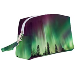 Aurora Borealis Northern Lights Wristlet Pouch Bag (Large)