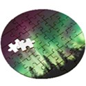 Aurora Borealis Northern Lights Wooden Puzzle Round View3